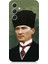 Samsung Galaxy S24 Uyumlu Mustafa Kemal Atatürk Desenli Silikon Kılıf 1