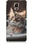 Samsung Galaxy Note 4 Uyumlu Banyo Yapan Kedi Desenli Silikon Kılıf 1