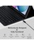 Samsung Galaxy Tab S6 Lite Rgb LED Işıklı Türkçe Karakterli Bluetooth Özellikli Kalemlikli Klavyeli Kılıf P610 5
