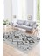 Dijital Baskılı Kaymaz Taban Yıkanabilir Iskandinav Yolluk Salon Halısı, N-Iskandinav-14-Gri, 3