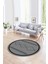 Dijital Baskılı Kaymaz Yıkanabilir Iskandinav Yuvarlak Salon Halısı, N-Y-Iskandinav-01-Gri, 3