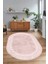Dijital Baskılı Kaymaz Taban Yıkanabilir Iskandinav Oval Salon Halısı, N-O-Iskandinav-30-Pembe, 2