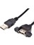 Erkek Dişi Panel Tipi Kablosu Siyah USB 2.0 Tip A 1m 2