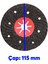 Kanallı Zımpara Fox Ron 115 mm Taşlama Zımparalama Aşındırma 4