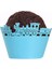 Mavi Tren Muffin (Cupcake) Kenar Süsü 10 Adet 1