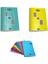 Çizgili 40 Yaprak Plastik Kapak A4 Boy Defter 4 Lü Set Kenarı Kırmızı Çizgili 3