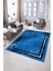 Dijital Baskılı Kaymaz Taban Yıkanabilir Mermer Yolluk Mutfak Salon Halısı, N-Mermer-08-Mavi, 2
