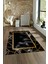 Dijital Baskılı Kaymaz Taban Yıkanabilir Mermer Yolluk Mutfak Salon Halısı, N-Mermer-24-Siyah, 1