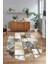 Dijital Baskılı Kaymaz Taban Yıkanabilir Mermer Oval Yolluk Salon Halısı, N-O-Mermer-28-Gri, 5