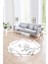 Dijital Baskılı Kaymaz Yıkanabilir Mermer Yuvarlak Mutfak Salon Halısı, N-Y-Mermer-15-Bordo, 3
