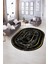Dijital Baskılı Kaymaz Taban Yıkanabilir Mermer Oval Yolluk Salon Halısı, N-O-Mermer-16-Gold, 2