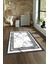 Dijital Baskılı Kaymaz Taban Yıkanabilir Mermer Yolluk Mutfak Salon Halısı, N-Mermer-21-Gri, 1