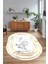Dijital Baskılı Kaymaz Taban Yıkanabilir Mermer Oval Yolluk Salon Halısı, N-O-Mermer-05-Gold, 5