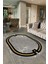 Dijital Baskılı Kaymaz Taban Yıkanabilir Mermer Oval Yolluk Salon Halısı, N-O-Mermer-07-Gri, 4