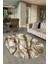 Dijital Baskılı Kaymaz Taban Yıkanabilir Mermer Oval Yolluk Salon Halısı, N-O-Mermer-02-Kahve, 4