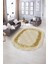 Dijital Baskılı Kaymaz Taban Yıkanabilir Mermer Oval Yolluk Salon Halısı, N-O-Mermer-18-Vizon, 2