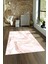Dijital Baskılı Kaymaz Taban Yıkanabilir Mermer Yolluk Mutfak Salon Halısı, N-Mermer-29-Pembe, 1