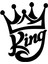 King Tacı Sticker (Oto-Motor-Laptop-Duvar-Dekor) 10 x 12 cm 1