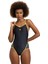 Pembe Women's Arena 50TH Swımsuıt Dıamond Back Black Multı Gold Beachwear Kumaş 5