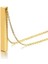 Uzun Bar Dikdörtgen Gold Çelik Erkek Kolye 70CM 2