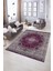 Dijital Baskılı Kaymaz Taban Yıkanabilir Klasik Yolluk Mutfak Salon Halısı, N-Klasik-07-Mor, 3