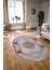 Dijital Baskılı Kaymaz Yıkanabilir Klasik Oval Yolluk Mutfak Salon Halısı, N-O-Klasik-05-Bordo, 1