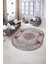Dijital Baskılı Kaymaz Yıkanabilir Klasik Oval Yolluk Mutfak Salon Halısı, N-O-Klasik-05-Bordo, 3