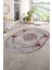 Dijital Baskılı Kaymaz Yıkanabilir Klasik Oval Yolluk Mutfak Salon Halısı, N-O-Klasik-05-Bordo, 4