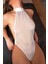 CLZ946 Beyaz Sexy File Bodysuit -1046 1