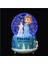 Frozen Temalı Orta Boy Püskürtmeli Işıklı Müzikli Kar Küresi-Mavi 3