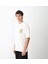 Unisex Bisiklet Yaka Baskılı Oversize T-Shirt - Beyaz 1