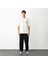 Unisex Bisiklet Yaka Baskılı Oversize T-Shirt - Beyaz 2