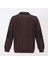 Erkek Uzun Kol Polo Yaka Kalın Sweat - PPS-250191 - Kahverengi 2