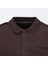 Erkek Uzun Kol Polo Yaka Kalın Sweat - PPS-250191 - Kahverengi 3