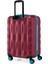Büyük Boy Valiz 4x2 Teker Bordo 1167 7