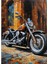 Karizma Tablo Ahşap Mdf Puzzle Yapboz Turuncu Chopper Motosiklet 500 Parça 50*70 cm 1