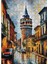 Karizma Tablo Ahşap Mdf Puzzle Yapboz Yağlıboya Galata Kulesi 255 Parça 35*50 cm 1