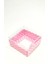 Beyaz Puantiyeli Pembe Asetat Kutu 10'lu - 8X8X3 cm 1