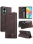 Oppo A78 4g Premium Deri Premium Deri Kickstand Iki Kart Için Kılıf (Yurt Dışından) 5
