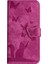 IPhone 15 Için Kılıf Pro Max Kabartmalı Kelebek Kedi Flip Folio Tutucu Kapak (Yurt Dışından) 4