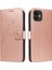 El Kayışı ile IPhone 12 Mini Için Kılıf Kabartmalı Kelebek Cüzdan Telefon (Yurt Dışından) 1