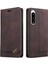 Sony Xperia 5ıv Premium Deri Premium Deri Kickstand Için Kılıf Iki (Yurt Dışından) 4