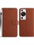 Huawei Için Flip Case P60/P60 Pro Cüzdan Pu Deri Kart Yuvası Standı Elmas (Yurt Dışından) 1