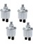 4x Evrensel Vdo Yağ Basınç Sensörü 0 Ila 10 Bar 1/8 Npt Jeneratör Parçası 10MM Mürettebat Fişi Alarm Basınç Sensörü (Yurt Dışından) 1
