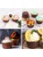 50 Adet Alüminyum Folyo Cupcake Bardak Tek Kullanımlık Muffin Gömlekleri Pişirme Bardakları Alüminyum Cupcake Ucu Tava Ramekin Tutucular Küçük Puding Bardak-Altın + Kahverengi (Yurt Dışından) 4