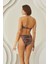 Renkli Lave Yandan Bağlamalı Tek Alt Bikini 2