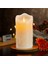 2x LED Mumlar, Titreşen Alevsiz Mumlar, Şarj Edilebilir Mum, Uzaktan Kumandalı Gerçek Balmumu Mumlar, 10CM (Yurt Dışından) 3