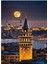 Ahşap Mdf Puzzle Yapboz Galata Kulesi ve Ay 255 Parça 35*50 cm 1