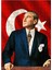 Ahşap Mdf Puzzle Yapboz Atatürk ve Türk Bayrağı 255 Parça 35*50 cm 1