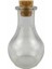 Cam Şişe Mantar Tıpalı Armut 50 ml 20 Adet 1